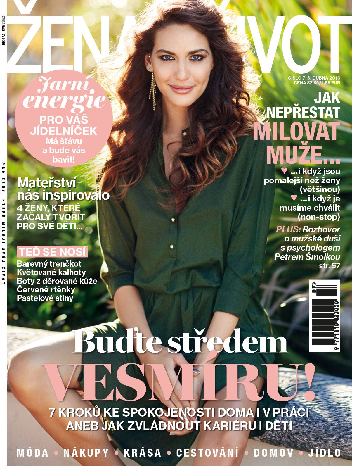 Článek Žena a život 07/2016 - titulka